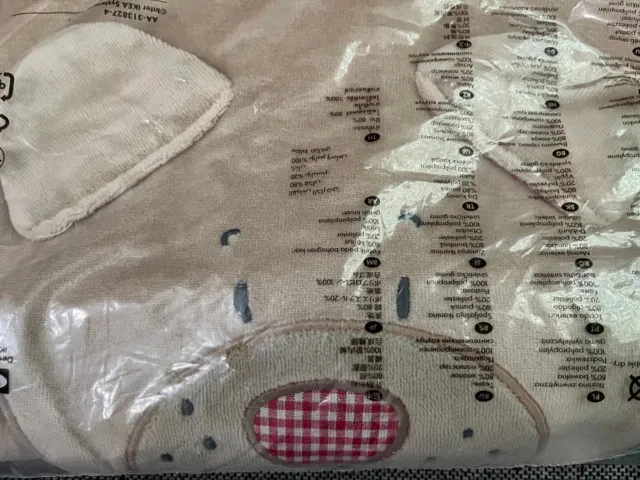 IKEA *New* Baby Changing Table Pad Cover Snuggly Tan Dog Print Portable