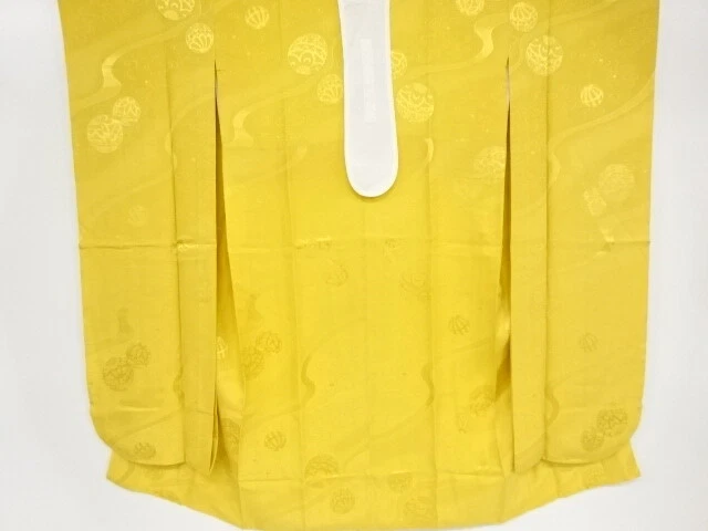 98729# Japanese Kimono / Juban For Furisode / Woven Stream With Mari Ball