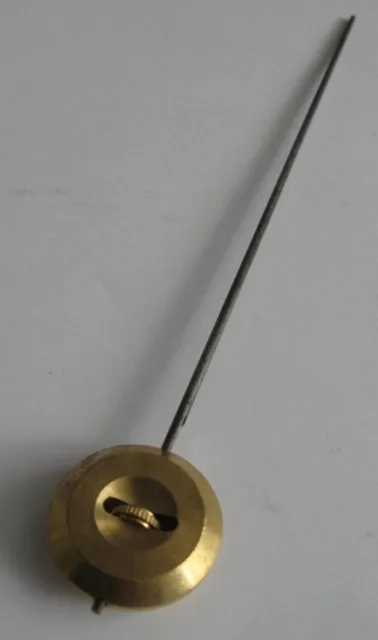 Pendulum for French Clock - no. 0 / 32mm / 50g Brass Bob & Hook, 260mm Steel Rod