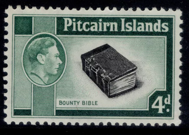 PITCAIRN ISLANDS GVI SG5b, 4d black & emerald-green, M MINT. Cat £23.