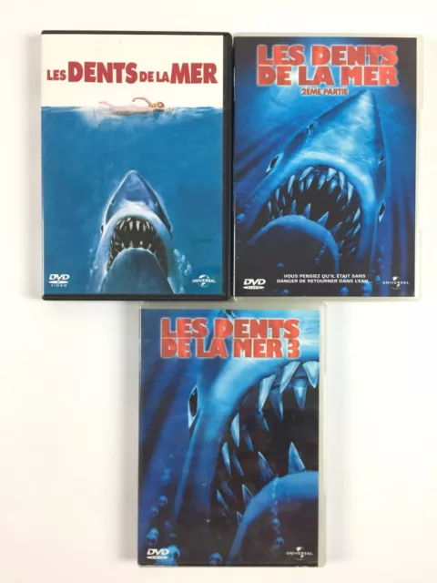 Les Dents De La Mer 1 + 2 + 3 La Trilogie Steven Spielberg / Coffret Lot 3 DVD