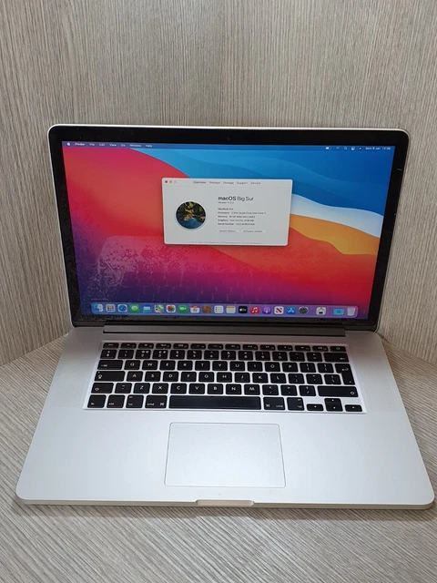 Macbook Pro A1502 15" i7@2.0GHz 16GB 250GB SSD Late 2013 Grade C EC2004