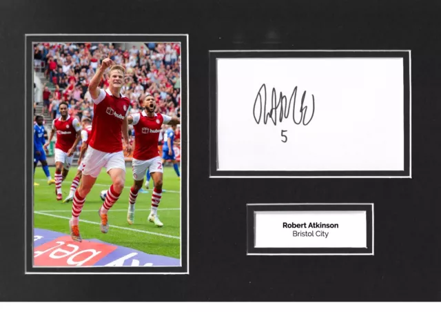 Robert Atkinson Signed 12x8 Photo Display Bristol City Autograph Memorabilia COA