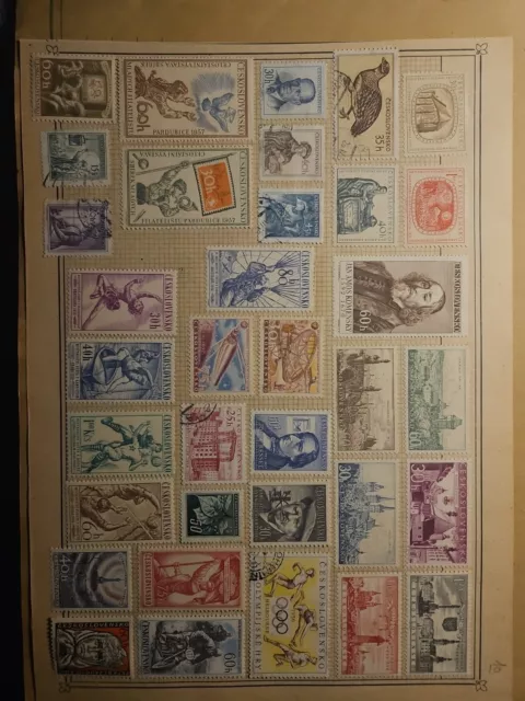 Lot Timbres CESKOSLOVENSKO  NEUF   ET OBLITÉRÉS