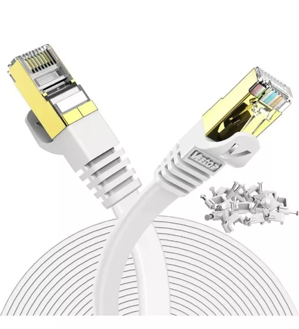CAT7 Ethernet Cable RJ45 Internet Patch LAN Network Lead 1M 5M 10M 20M 30M  Lot