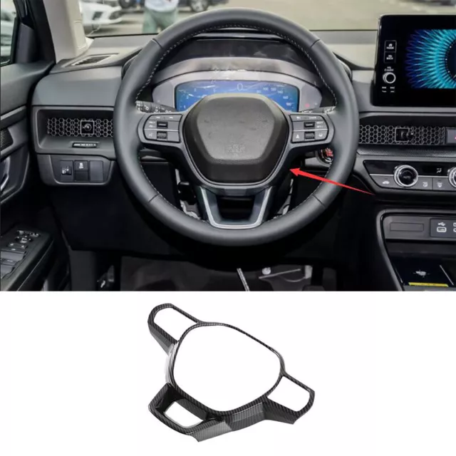 FOR HONDA CRV CRV 2023 2024 Carbon Fiber Steering Wheel Frame Cover