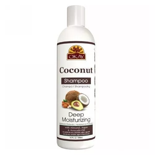 Deep Moisturizing Shampoo Coconut 12 Oz By Okay Pure Naturals