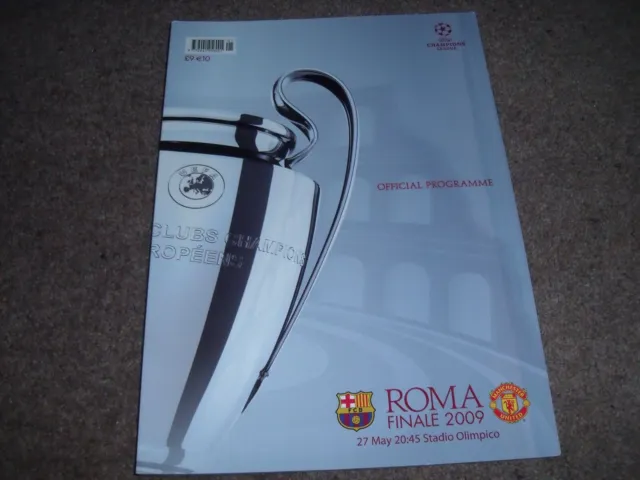 2009 Uefa Champions League Final Manchester United V Barcelona 27Th May @ Rome