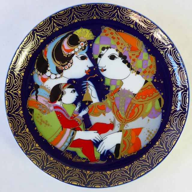 Rosenthal porcelana: conjunto de 7 platos del cuento de Aladino - 17 cm