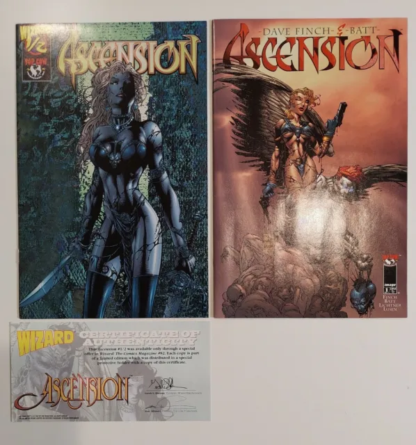 Ascension #1 Variant & #1/2 Wizard Exclusive w/ COA, VF/NM 🔥Image/Top Cow Lot