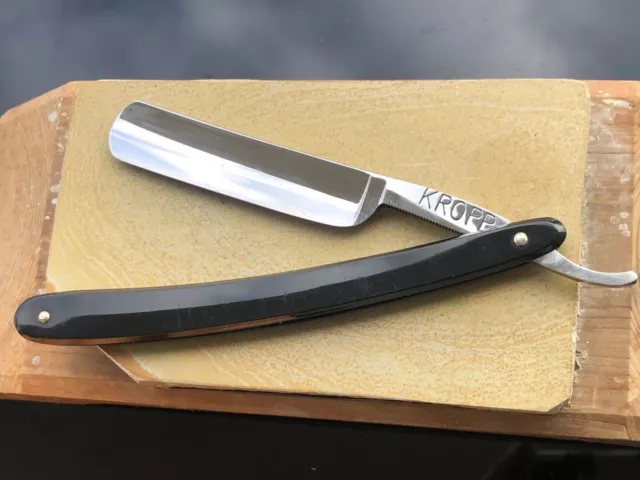 Vintage Cased Kropp Straight Razor, Restored and Shave Ready