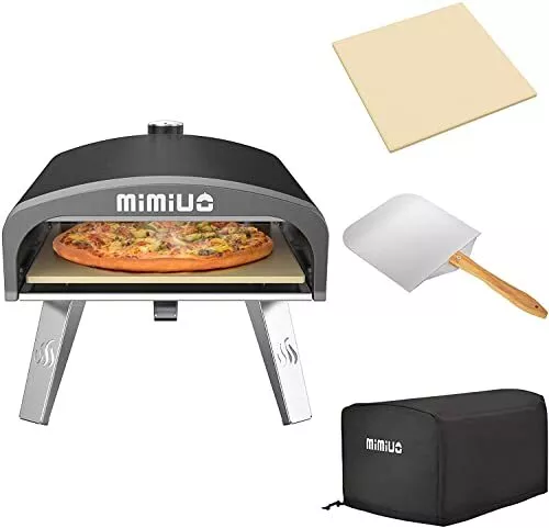 Gas Pizzaofen mit Pizzastein und Pizzaschaufel Pizza Ofen für Garten Outdoor