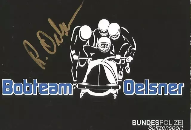 Bobteam Oelsner  Bob   handsigniert