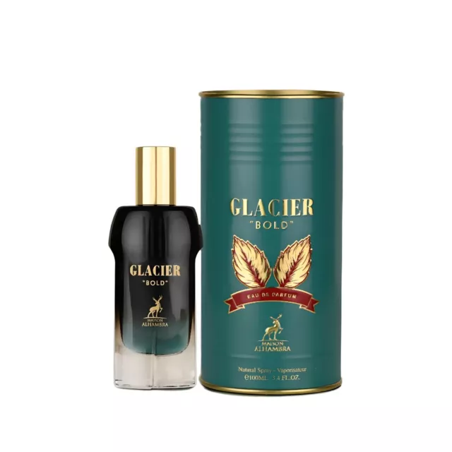 Glacier Bold by Maison Alhambra EDP Spray for Men 3.4oz New Sealed Can
