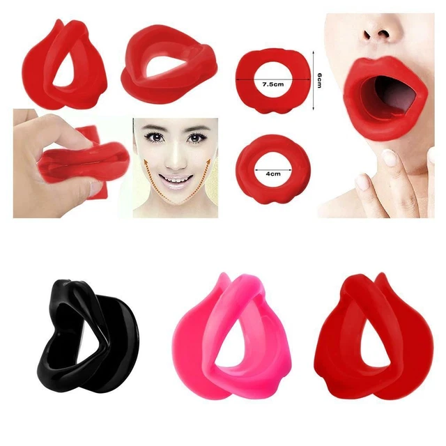 Silicone fonctionnel visage plus mince exercice bouche morceau muscle antirides