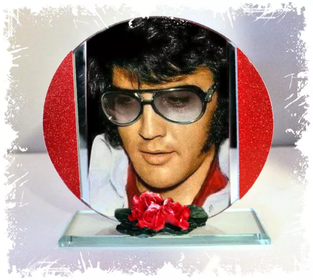 Elvis Presley, Return to Send, Cut Glas runde Plakette Sammler limitierte Auflage