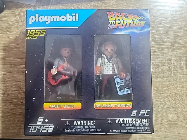 Figurines Playmobil Retour Vers Le Futur – Marty McFly Et Dr Emmett Brown 1955, Neuves !