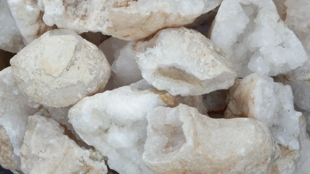 Quarzgeode Quarzdruse, Marokko, 1 kg, schwere/massive Geoden, Abverkauf 6