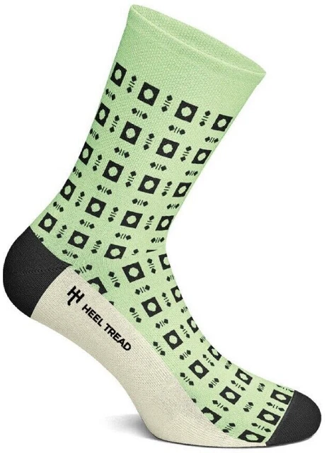 CALZINI Tacco Battistrada Cotone Senza Cuciture Motorsport Regalo Uomo NUOVI 41/46UK 7-11 Verde