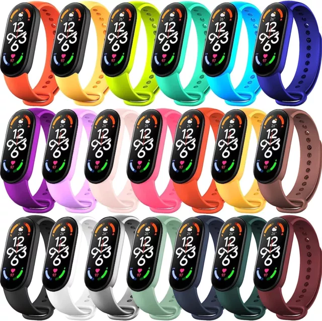 Cinturino Mi Band 7 MiBand 6 Miband 5 xiaomi silicone gomma leggero 20 cinturini