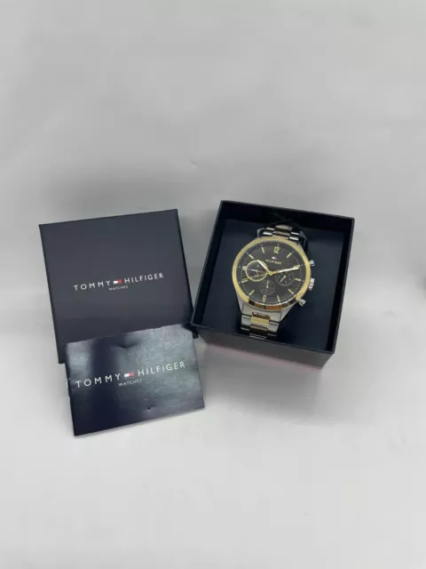 Tommy hilfiger luke gold tone chronograph men's watch discount