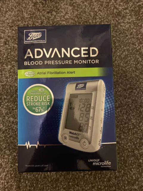 Boots Advanced Blood Pressure Monitor +Atrial Fibrillation Alert M/L RRP £100!