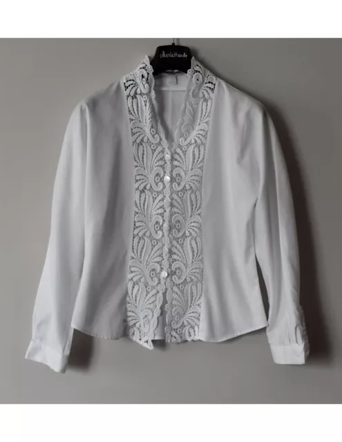 CAMICIA CON PIZZO  tg.44  Nara Camice