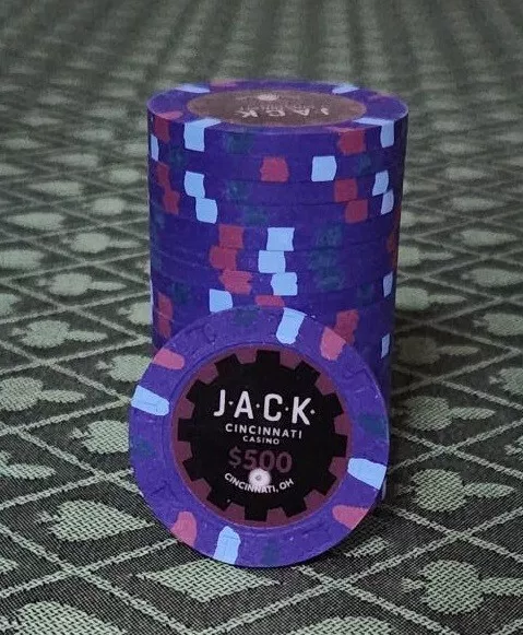 20 JACK CINCINNATI Secondary $25 Real Clay Casino Chips Paulson New Mint  unused $69.99 - PicClick