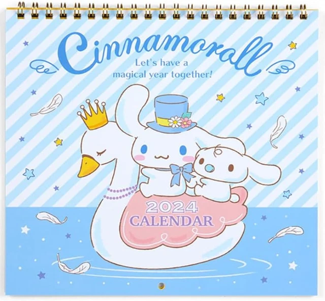 2025 WALL CALENDAR SANRIO Cinnamoroll (M) Monthly Flip Planner with