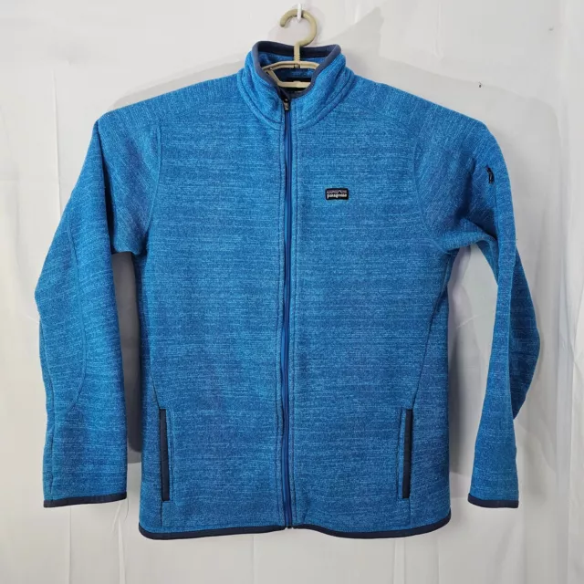 PATAGONIA BETTER SWEATER Fleece Jacket Womens XL Full Zip Blue Coat ...