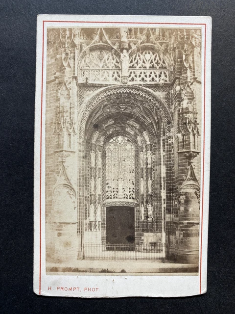 Tirage Argentique Vintage Albi Cathédrale - Circa 1905, Format 9x12 Cm, Photo Ancienne Collection