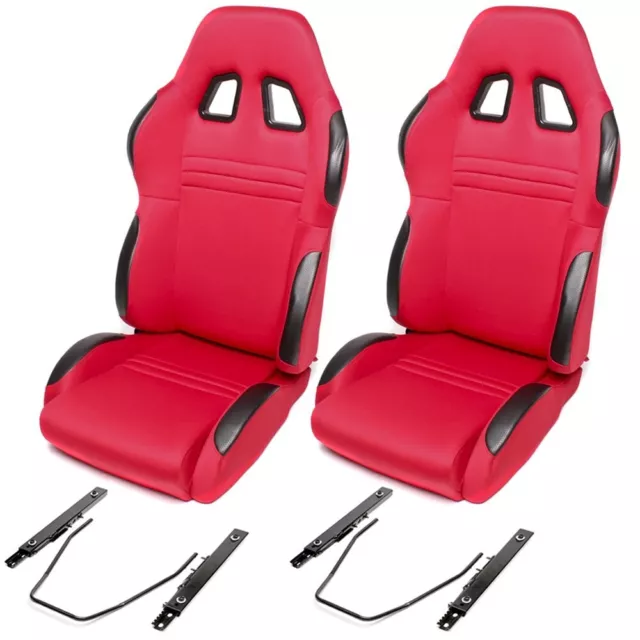 2X TA Technix Sports-Seat half-Shell both Sides Runners - Red