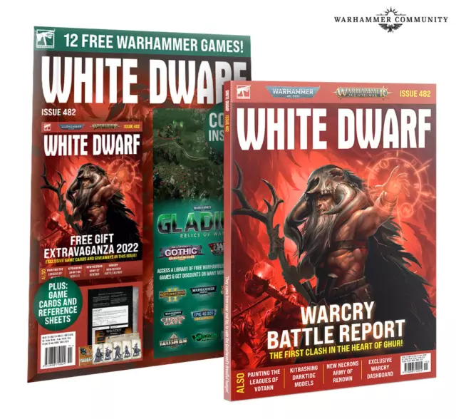 WHITE DWARF  482 Includes GIFTS Free Games & Codes Inside *NEW* UPC Removed