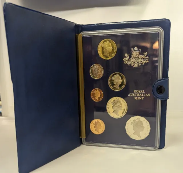 1985 Royal Australian Mint 7 Coin Proof Set With Coa
