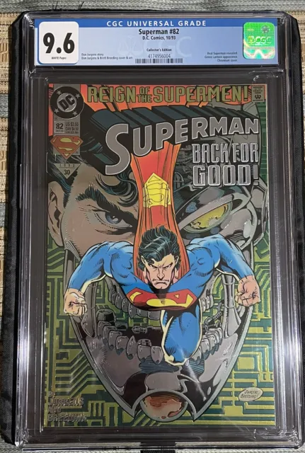 Superman #82 - Cgc 9.6 - Chromium Cover - Collector's Edition