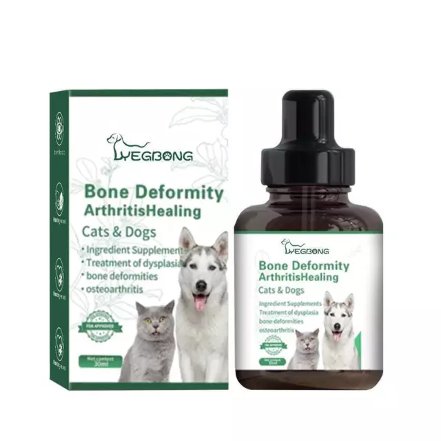 Pet Joint Repair Drops For Dogs, Cats,Cats Body Joint Pain-UK Care Bone S0D3 3