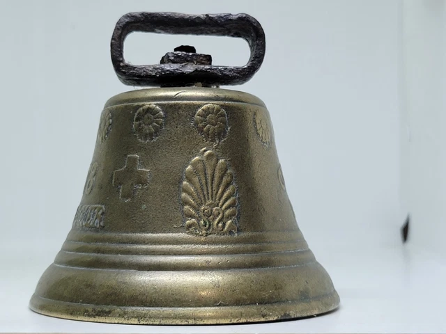 Large Antique 1878 Saignelegier Bronze Bell Chiantel Fondeur