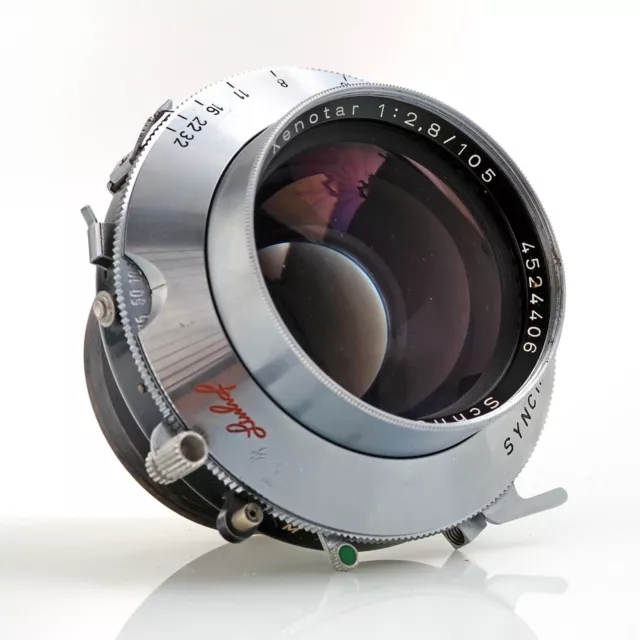 LINHOF TECHNIKA SCHNEIDER KREUZNACH XENOTAR 2.8 105 mm OBJEKTIV LENS