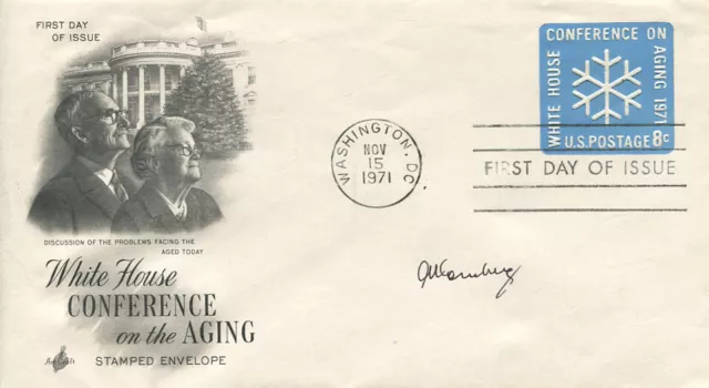 ARTHUR KORNBERG † - Autogramm orig. - DNA-Pionier, Nobelpreis Medizin 1959, FDC!