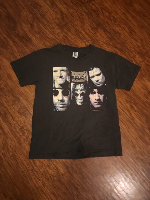 Vintage 1995 Tesla Bust A Nut Black Crew Neck Tour T-Shirt Size XL Hard Rock