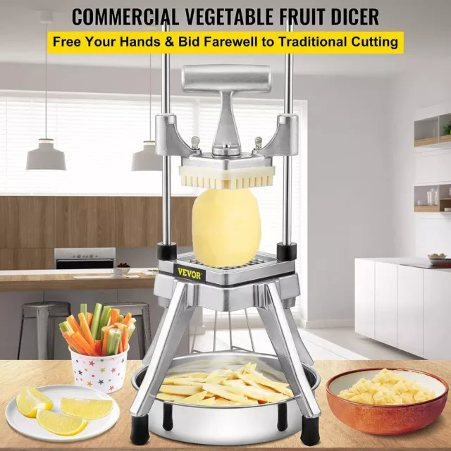 1500W Commercial Fruit Vegetable Cutter, Multi-Functional Electric Fruit  Vegetable Slicer Shredder Dicing Machine for Salad Making, Potato Slicer
