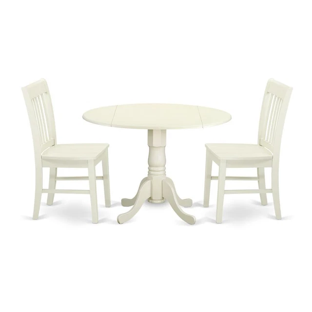 Dining Room Set Linen White, DLNO3-LWH-W