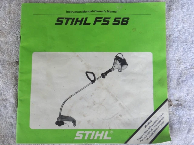 STIHL FS 56 String Trimmer Owner Instruction Operator Manual Book £7.91 ...