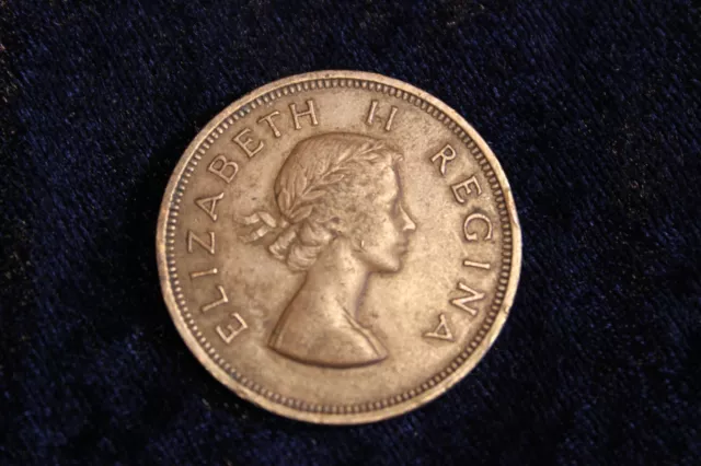 Süd-Afrika Münze, South Afrika, 1957 1 Penny, Elizabeth 2., VZ