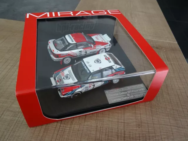 Hpi-Mirage 1/43 Twin Set Lancia Delta / Toyota Celica Monte Carlo 1990 N°8590