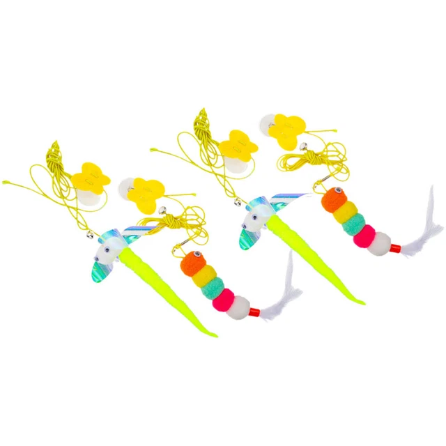 4 Pcs interactive cat toys for indoor cats Jouet Pour Petit bâton de chat drôle