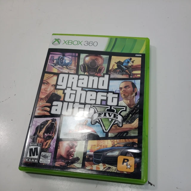 GRAND THEFT AUTO V GTA 5 (Microsoft Xbox 360, 2013) Complete With