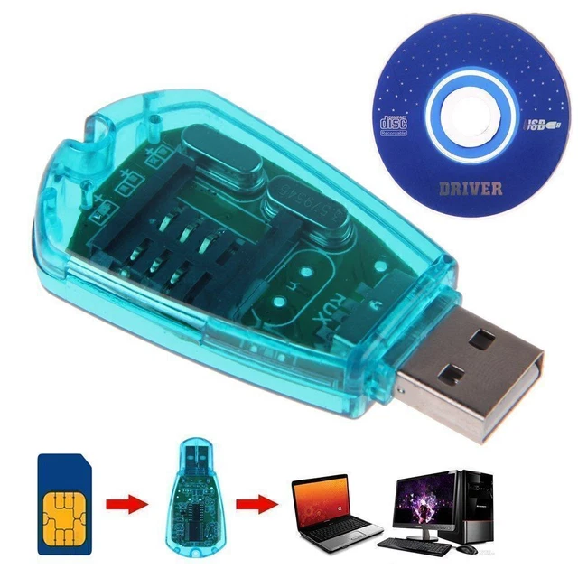High-Quality GSM/CDMA+CD Standard SIM Card Reader Copy Cloner Writer SMS Backup