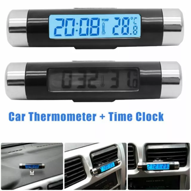 AUTO THERMOMETER DIGITAL LCD Innen Außen Temperatur Messer PKW LKW