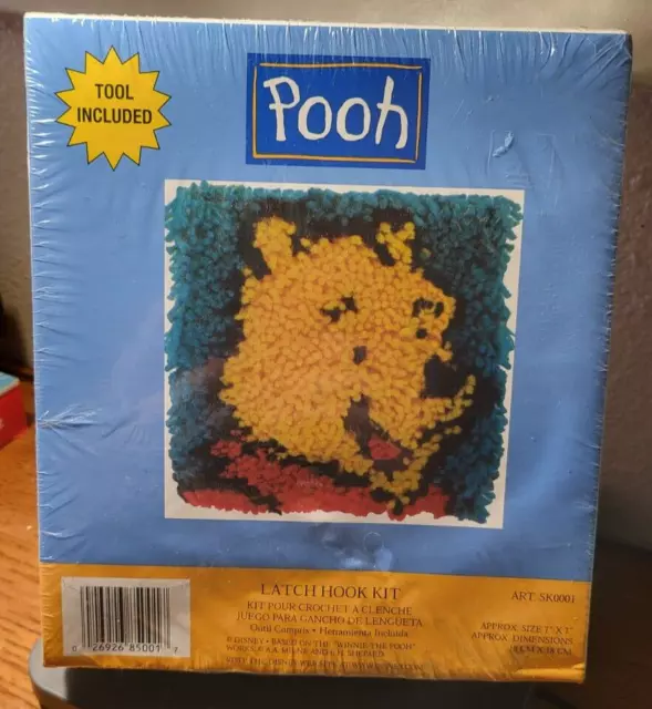 Winnie the Pooh Latch Hook Rug 7 X 7 New, Complete